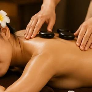 Combo Massage mặt, massage tay, massage tinh dầu, massage đầu, sấy tóc, đắp mặt nạ, gội đầu, massage đá nóng