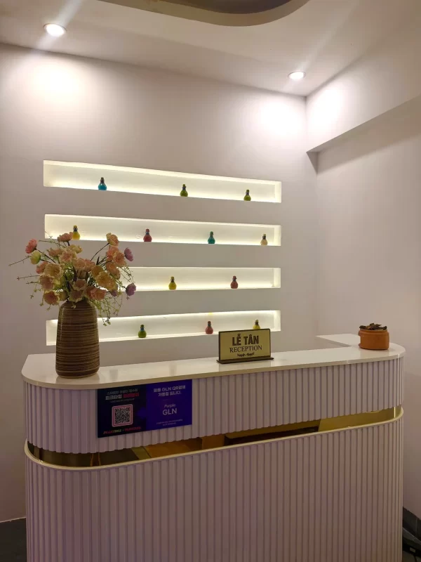 Bàn lễ tân Lion Spa Phú Quốc