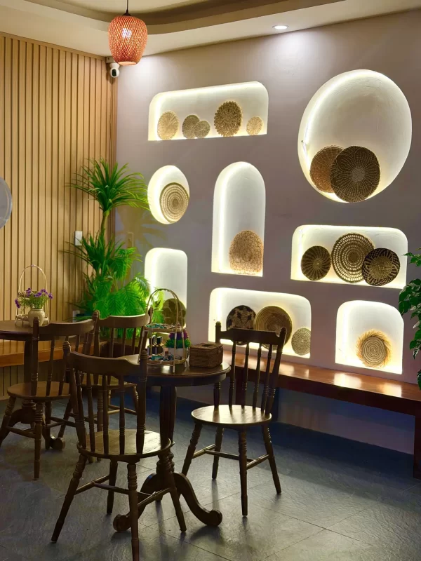 Khu trà decor ấm cúng tại Lion Spa Phú Quốc